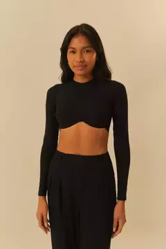 Blusa cropped aro