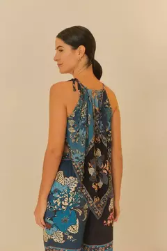 Regata pontas estampada dália - comprar online