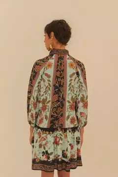 Vestido Curto Estampado Noite Dos Cisnes - comprar online