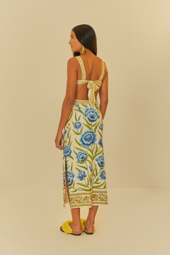 Vestido midi estampado puglia - comprar online