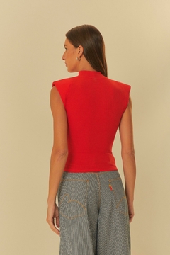 Blusa recortes rib na internet