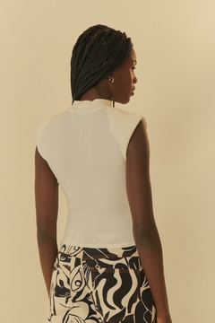 Imagem do Blusa recortes rib