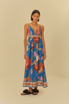 Vestido cropped estampado duda