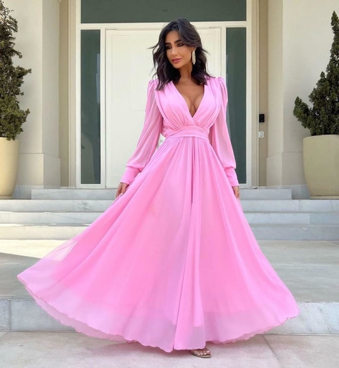 5205 Vestido Sarah Rosa