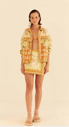 Saia sarja estampado floral veraneio