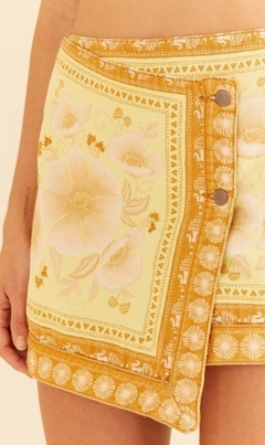 Saia sarja estampado floral veraneio - comprar online