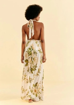 Vestido Longo Estampado Florata