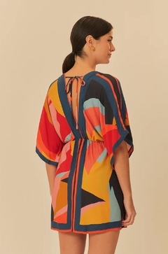 Vestido Curto Lenço Costela de Cor FARM - comprar online