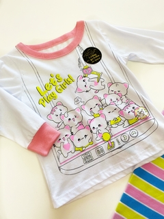 PIJAMA GATINHA LISTRAS - comprar online