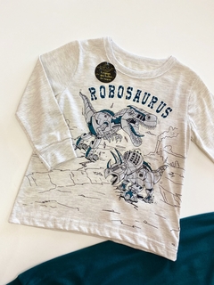PIJAMA DINO MESCLA VERDE na internet