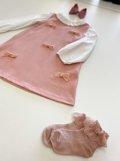 VESTIDO COTTON LAÇOS - TAM: 1 ANO - loja online