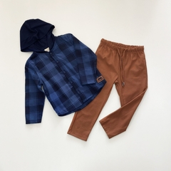 CONJUNTO FLANELA AZUL
