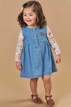 VESTIDO JEANS + BLUSINHA - comprar online