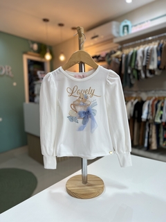 BLUSÃO OFF XICARA LAÇO TULE - comprar online
