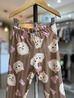 LEGGING TÉRMICA DOGS TRICÔ MARROM na internet