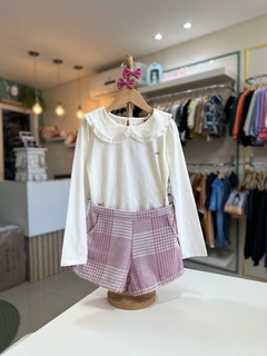 Conjunto tweed rosa