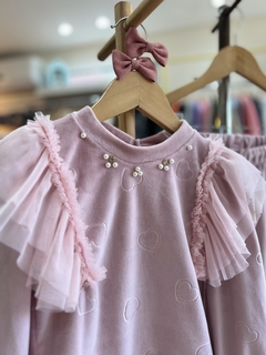 CONJUNTO PLUSH ROSÊ C/TULE - loja online