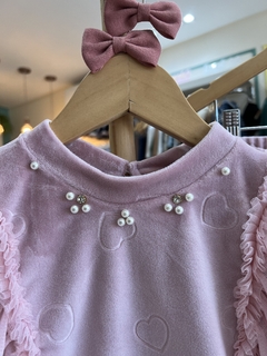 Imagem do CONJUNTO PLUSH ROSÊ C/TULE
