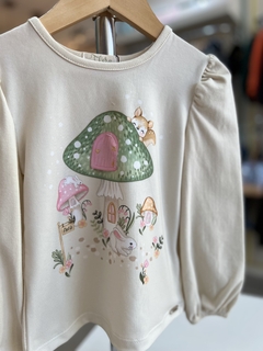 BLUSA COTTON BEGE COGUMELO na internet