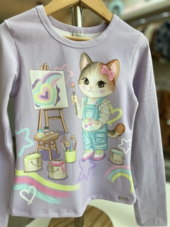 BLUSA GATINHA PINTORA na internet