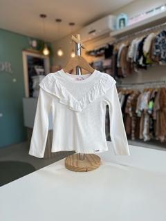 BLUSA CANELADA BABADO OFF - comprar online
