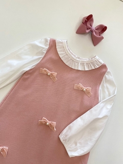 VESTIDO COTTON LAÇOS - TAM: 1 ANO - Tanto Amor