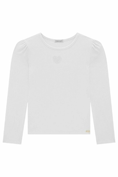 BLUSA CANELADA STRASS OFF