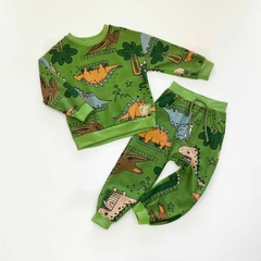 CONJUNTO MOLETOM DINOS VERDE