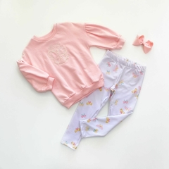 CONJUNTO BORBOLETA ROSA