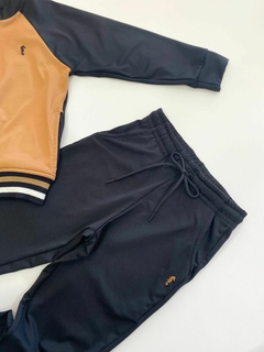 CONJUNTO HELANCA PRETO/BEGE na internet