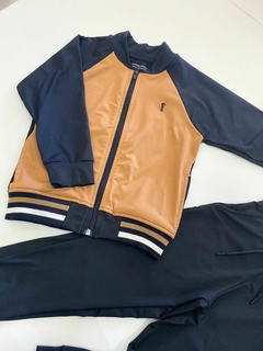 CONJUNTO HELANCA PRETO/BEGE - comprar online