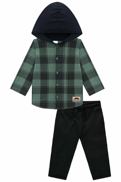 CONJUNTO FLANELA VERDE - comprar online