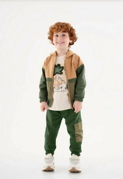 CONJUNTO MOLET/ CORTAVENTO/ VERDE