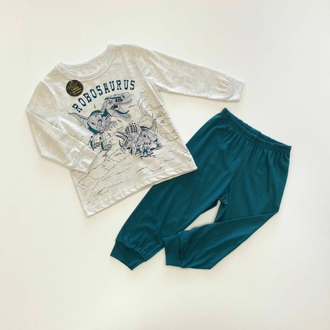 PIJAMA DINO MESCLA VERDE