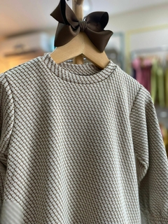 VESTIDO JACQUARD MARROM na internet