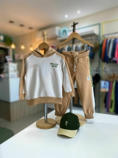 CONJUNTO OFF/BEGE/VERDE CH
