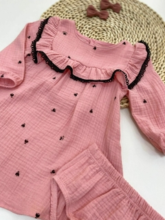 VESTIDO ALG TEX + TAPA FRALDA ROSÊ - comprar online