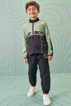 CONJUNTO NYLON ERG VERDE/PRETO