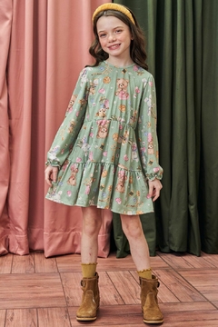 VESTIDO FRESH VERDE COSTURA