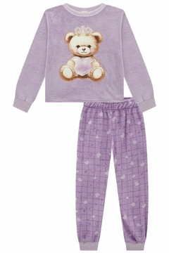 PIJAMA SOFT FLEECE LILAS URSA - comprar online