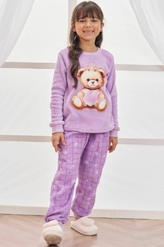 PIJAMA SOFT FLEECE LILAS URSA
