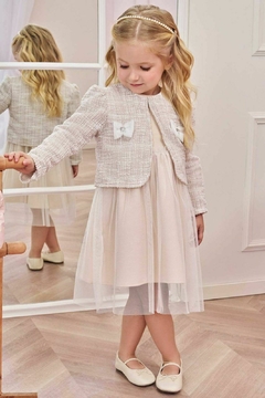 VESTIDO EM TULE OFF + CASACO TWEED - comprar online
