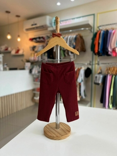 LEGGING EM COTELÊ FLEECE BORDÔ BABY