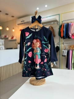 VESTIDO MENINA MARINHO - comprar online