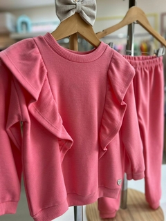 CONJUNTO CANELADO ROSA QUIM - comprar online