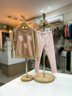 CONJUNTO NUDE GATINHAS