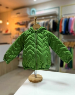 JAQUETA NYLON FORRADA PÊLO VERDE