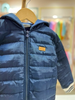 JAQUETA NYLON FORRADA MALHA MARINHO na internet