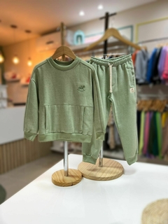 CONJUNTO MOLET C/ LINHO VERDE