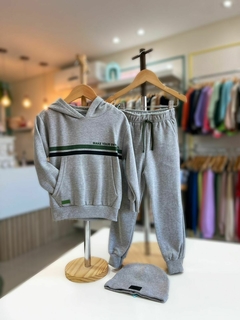 CONJUNTO C/ CAPUZ QUIM CINZA